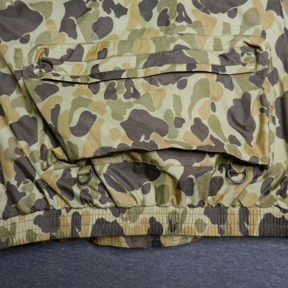 VINTAGE Hodgman Wading Jacket Size XL Duck Frog Camo Nylon Fishing Lakestream - Picture 16 of 16